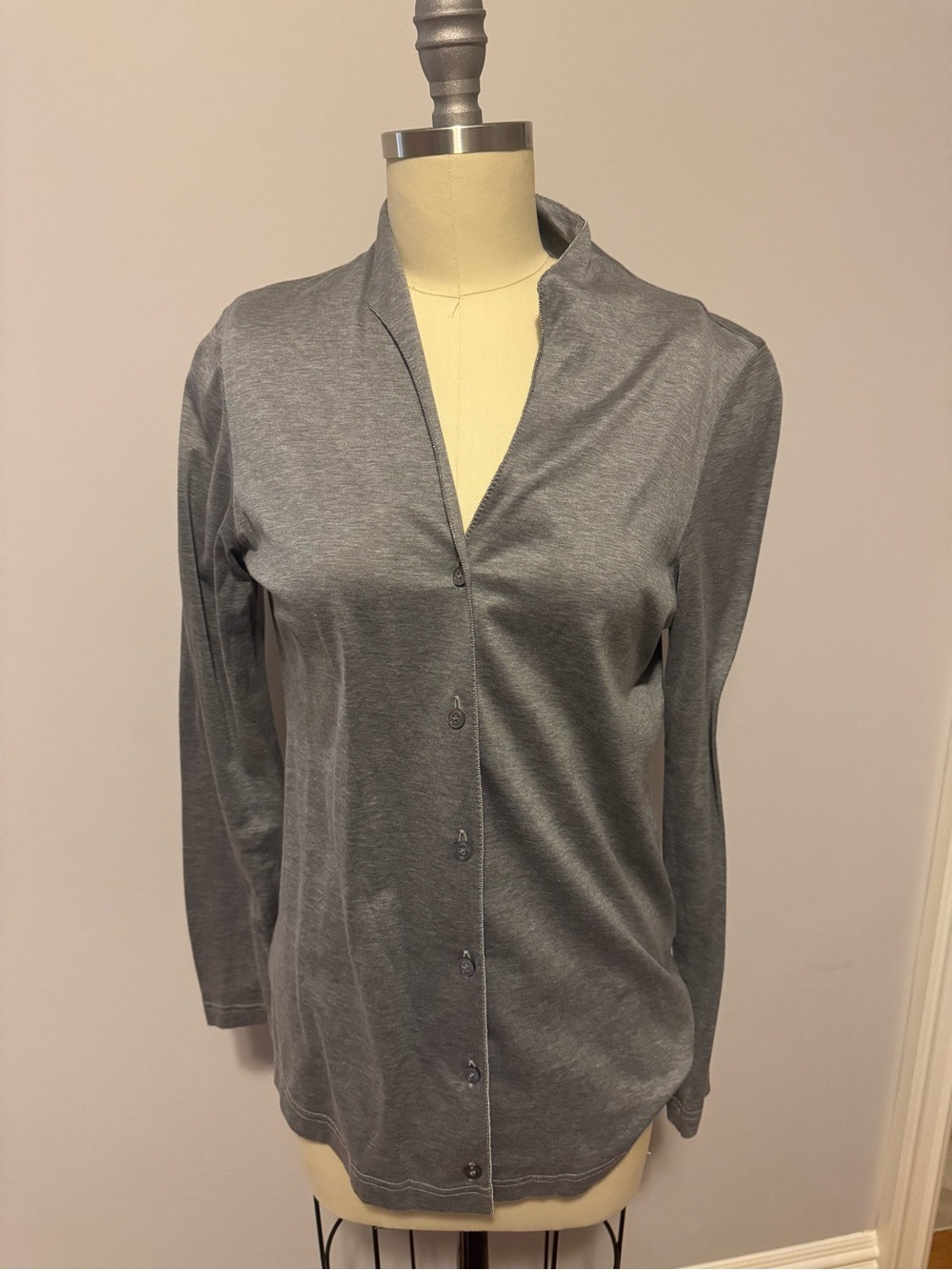 van Laack Gray button Lightweight shirt